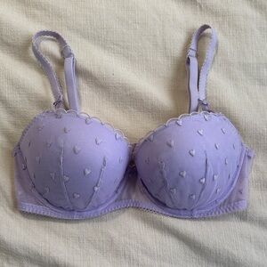 VS Lavender Balconette Push Up Bra
